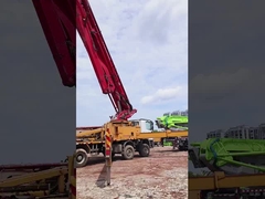 شاحنات مضخات الخرسانة المستعملة 56m مع مصنع شوينغ بوتزماستر المبيعات المباشرة