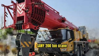 2025 SANY 200 Ton Truck Crane SYM5602JQZ200C8 مستعملة لساعات منخفضة للبيع